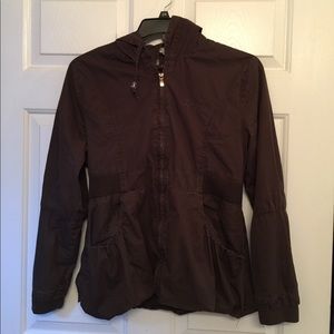 f’g Brown Zip up Hooded Jacket